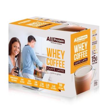 Imagem de Caixa de Whey Coffee Café Latte 300g (12 doses) - All Protein