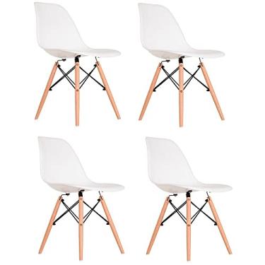 Imagem de CADEIRA EAMES DSW MADEIRA CX 4 - PP BRANCO