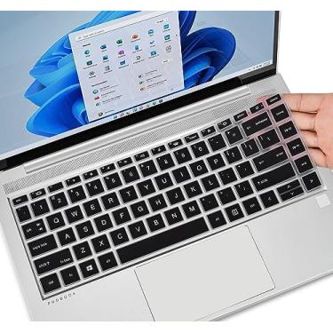 Imagem de CaseBuy Capa de teclado para HP Probook 440 445 G8 G9 G10 2023 2022 35.6 cm, HP Probook 640 G7 G8 35.6 cm (não serve para Probook 440 445 G5 G6 G7) - Preta