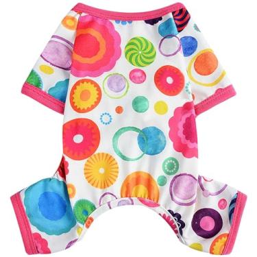 Imagem de Pijamas para cães, primavera, verão, roupas para cães pequenos, meninas, meninos, macias, elásticas, roupas para cachorros, pijamas e gatos, pijamas