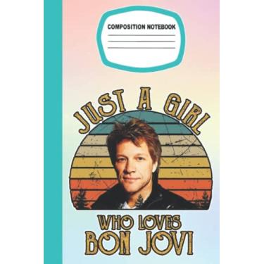Imagem de Caderno de composição Jon Bon Jovi para fãs homens e mulheres adolescentes: diário Jon Bon Jovi | Caderno Jon Bon Jovi | Diário | Presentes para qualquer ocasião no trabalho... escola, evento |