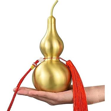 Imagem de China cabaça de bronze wu lou feng shui decorações de cabaça wu lou/hu lu/lou shui produtos decorativos de feng shui, alto: 21cm