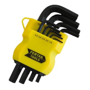 Imagem de Jogo de Chaves 9 Peças Hexagonal Suporte Organizador Multifuncional Fertak