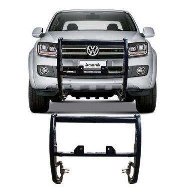 Imagem de Quebra Mato Suporte Guincho Preto S/Protetor de Farol Amarok - HOZZ
