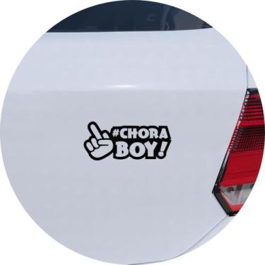 Imagem de Adesivo de Carro Chora Boy! Choraboy "Dedo do Meio" - Melhor Adesivo, 