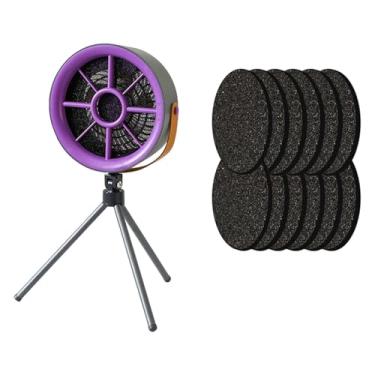 Imagem de Mini exaustor de mesa leve com filtro mini exaustor com carregamento USB para apartamento churrasqueira interna panela quente, Roxo