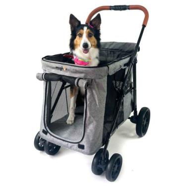 Imagem de Carrinho de passeio para Pet, animal de estimação, cachorro, cão, gato