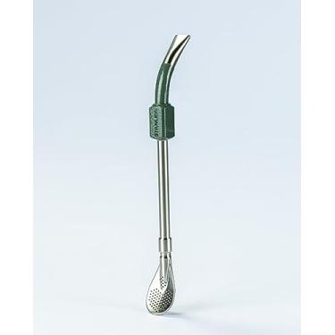 Imagem de Stanley - Mate Pump Spoon, palhinha de aço inoxidável, Hammertone-Green