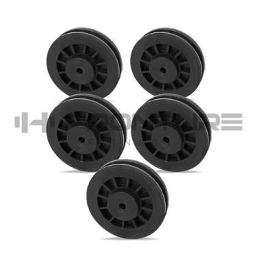 Imagem de Kit 5 Roldanas Academia Com Rolamento Máquina Musculação Fitness para 