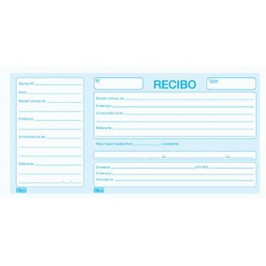 Imagem de Recibo Comercial Com Canhoto 50 Folhas Tilibra