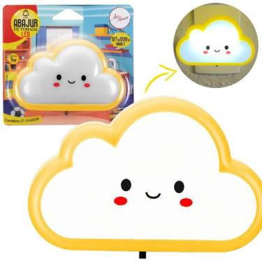 Imagem de Mini Abajur De Tomada Nuvem Infantil Luz Led Quarto Do Bebê - Art Hous
