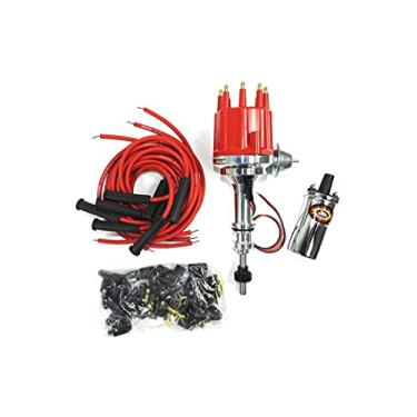 Imagem de Pertronix Kit de ignição Bundle009 (inclui distribuidor Ford 351WPlay com tampa macho vermelha), 1 pacote