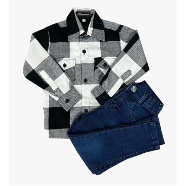 Imagem de Kit camisa flanela infantil e calça jeans 2 ao 16 - Maximus, Camisa br