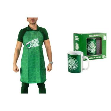 Imagem de Kit Avental e Caneca Palmeiras Oficial - Sude