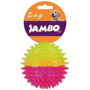 Imagem de Brinquedo Bola Resistente TPR Cães Média - Jambo Pet, Rosa