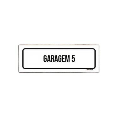 Imagem de Placa De Sinalização Setor - Garagem 5  23X9 