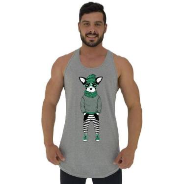 Imagem de Regata Longline Estampada Masculina MXD Conceito Cachorro Estiloso, Ci