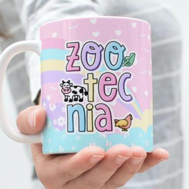 Imagem de Caneca Porcelana Zôotecnia Est. ela SEM NOME Mafu - Profissões Zlprint