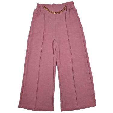 Imagem de Calça Pantalona Infantil Duna Bolsos Moda Menina Corrente - 2L Kids, R