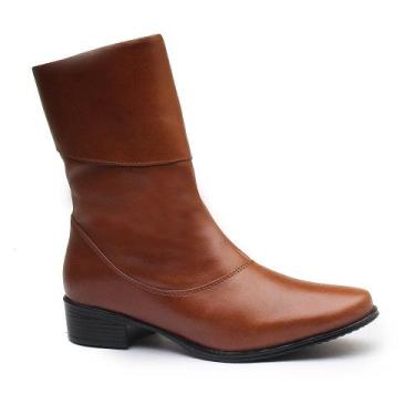 Imagem de Bota Feminina Cano Médio Galocha caramelo - Rangali, 40