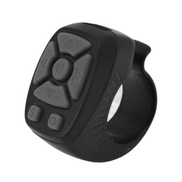 Imagem de Virador de Página de Controle, Virador de Página na Ponta do Dedo para TikTok, Controlador de Vídeo Bluetooth de 7 Teclas para Tirar Fotos, Assistir Vídeos, Ler Romances (BLACK)