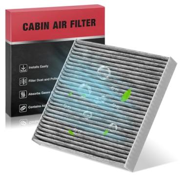 Imagem de BDFHYK 1 filtro de ar de cabine CF10134 com carvão ativado compatível com Acura ILX, MDX, RLX, TL, TSX, ZDX, RL, CSX, RL, RL, compatível com Honda Pilot, Ridgeline, Accord, CR-V, Civic, Crosstour