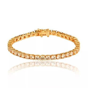 Imagem de Genérico, PULSEIRA RIVIERA CHAMPAGNE BANHO OURO 18K