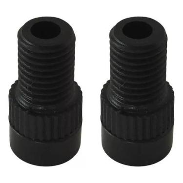 Imagem de Par Adaptador Bicicleta Válvula Presta Para Schrader Preto - isapa