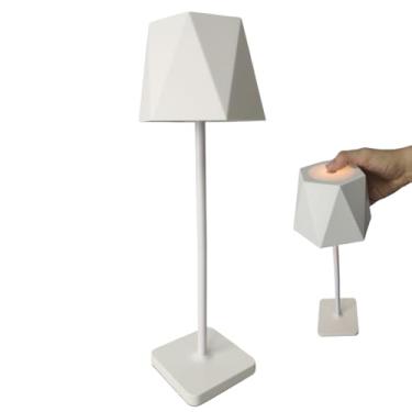 Imagem de Luminaria Abajur de Mesa LED 3 Tons USB Bateria Recarregavel Quarto Cabeceira Sala Escritorio Recepçao Casa Trabalho Decoraçao Moderno Iluminaçao