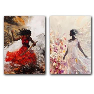 Imagem de Kit 2 Quadros Decorativos Obá e Ewá  Umbanda  Candomblé  Decoração Ori