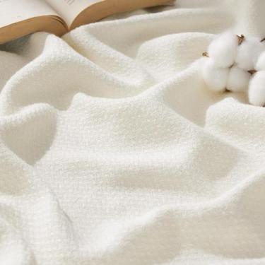Imagem de Cobertor Bedsure Queen Size 100% Algodão - Marfim (230x230cm)