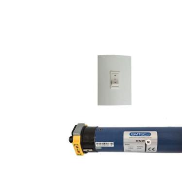 Imagem de Motor Tubular Com Botoeira Para Persiana E Toldo 50n 110v - EMTECO