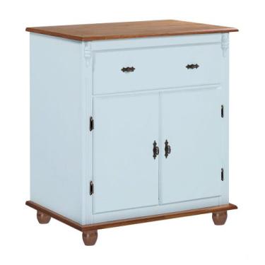 Imagem de Balcão Buffet Florença 2 Portas 1 Gaveta Pés Torneados em Madeira - Ma