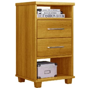 Imagem de Mesa de Cabeceira Valente com 2 Gavetas Rud Rack - Cinamomo