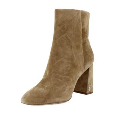 Imagem de Sam Edelman Bota feminina Daria no tornozelo, Castanho-amendoado, 40