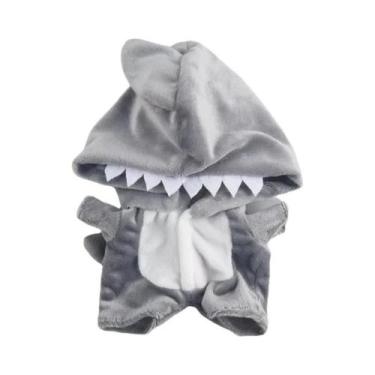 Imagem de Macacão de Pelúcia de Dinossauro 20cm para Bonecas - Roupa de Pelúcia 