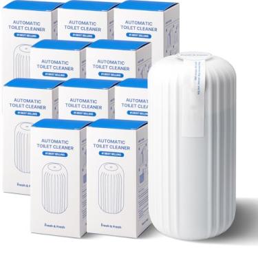 Imagem de Fresh & Fresh Limpadores automáticos de vaso sanitário – 10 garrafas (até 2500 vazões/garrafa), limpador de vaso sanitário comercial e residencial, garrafa de limpeza de vaso sanitário com duração de