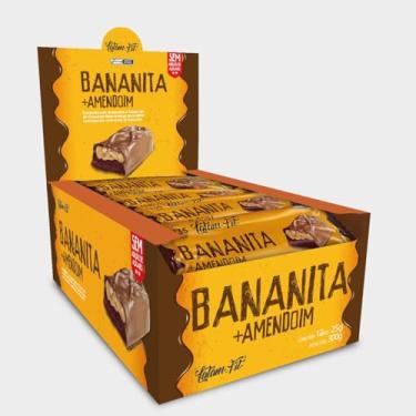Imagem de Latam Fit Bananita com Amendoim, Zero Açúcar, Zero Glúten, Zero Lactose, Chocolate Meio Amargo, 25g