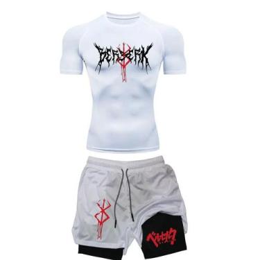 Imagem de Conjunto de Treino Esportivo Anime Berserk Masculino - Camiseta e Shor