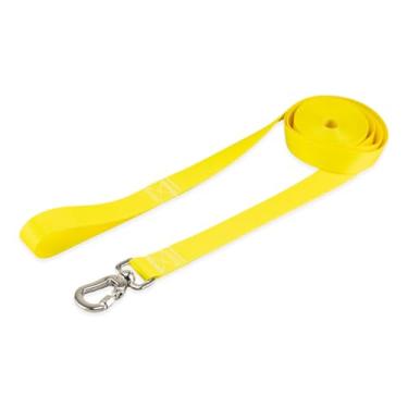 Imagem de Basic Pet Coleira Guia 10 Metros Para Cães Cachorro Adestramento Passeio Porte Grande Médio Pequeno (Amarelo, M)