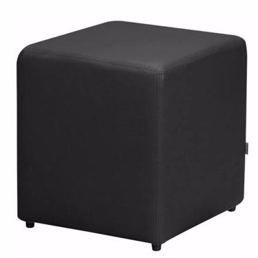 Imagem de Puff Quadrado Corino Preto Nay Estofados