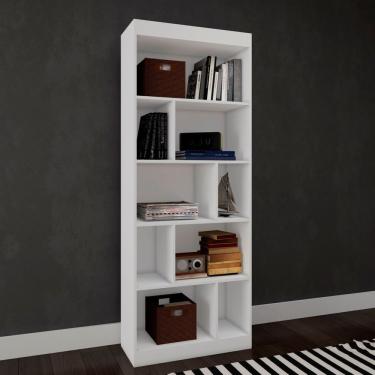 Imagem de Estante Livreiro 4 Prateleiras Lv300 Djd Móveis Branco