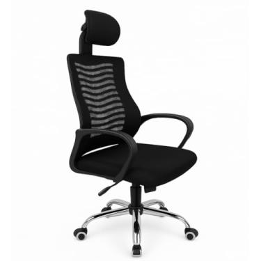 Imagem de Cadeira Presidente para Escritorio Diretor Com Encosto de Cabeça + Banco Ajustável