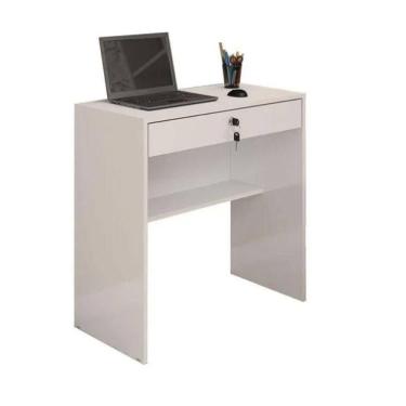 Imagem de Escrivaninha Andorinha Gaveta Com Chave Jcm - Branco