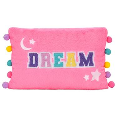 Imagem de iscream Rainbow Dream Applique 16" x 10" Rectangular Furry Accent Pillow