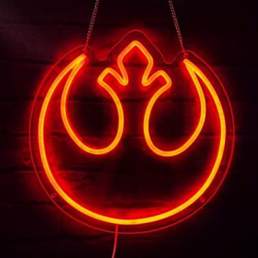 Imagem de releben Sinais neon com logotipo do filme para decoração de parede, luzes neon para quarto