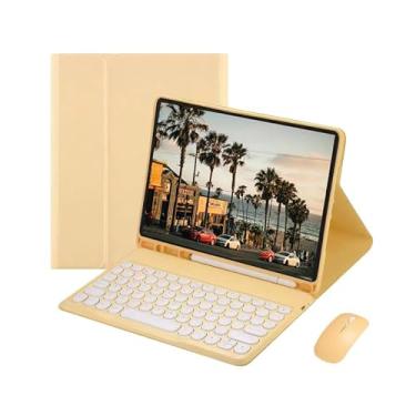 Imagem de Capa Para iPad 10ª Geração /11ª Geração 10.9pol com Teclado Redondo e Mouse