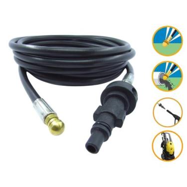 Imagem de Mangueira Desentupidora 15m Lavor New Max Lavadora Pressão - COMPATÍVE