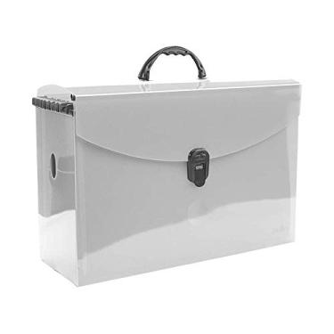 Imagem de Maleta Arquivo DelloPlast c/ 10 Pastas Suspensas Kraft, Dello, 0317.H.0005X, Cristal