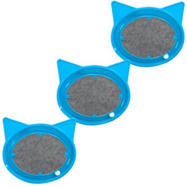 Imagem de 3 Arranhador Gato Super Cat Relax Pop Furacão Pet - Azul
